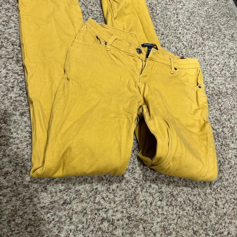 💰 Dinamit jeans 11/12 mustard colored pants